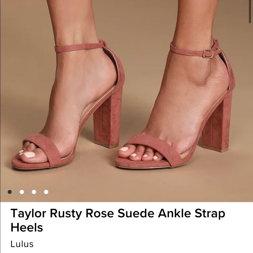 Rusty Rose Block Heel